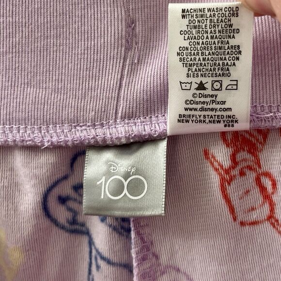Disney D100 Women’s Fleece Pajama Pants XL Lavender Mickey Music Plush Cozy - Picture 9 of 10